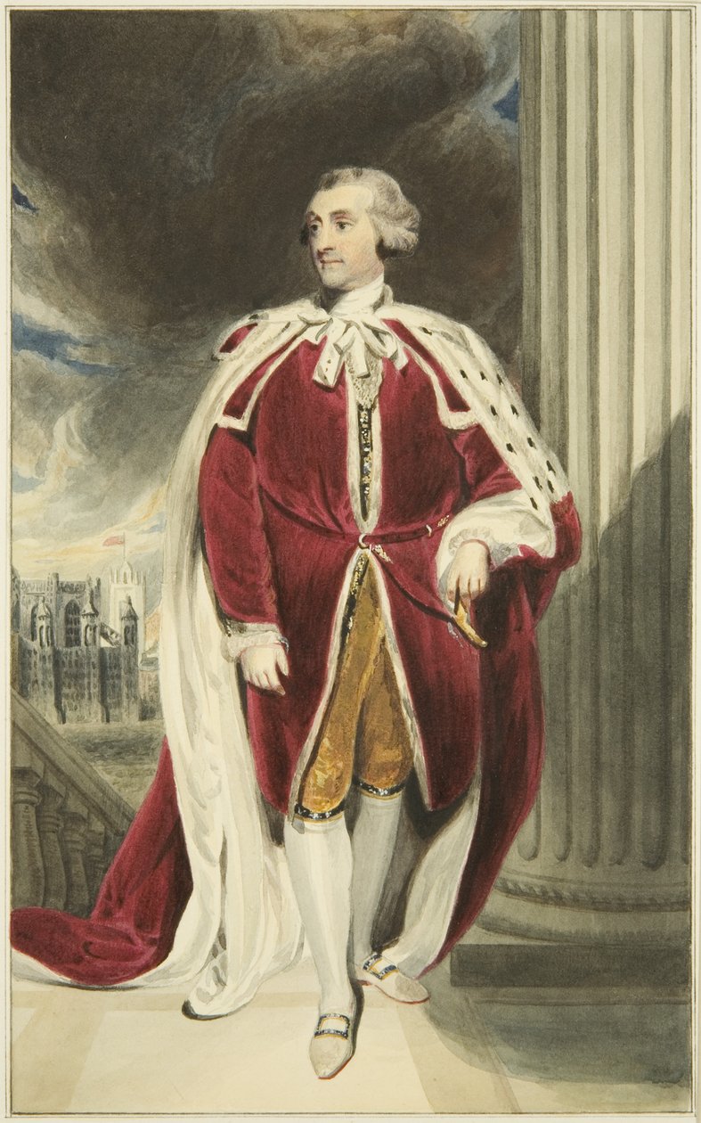 Porträtt i Mansion House, Queen Square, av Sir Michael Forster (akvarell på papper) av Joseph Manning