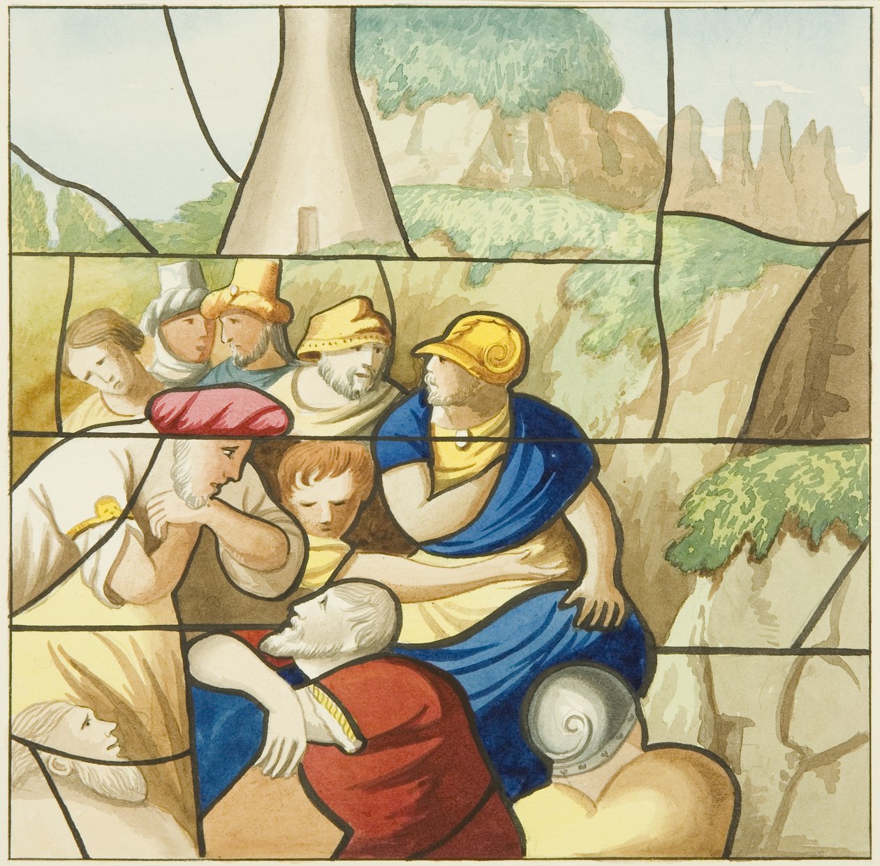 Målat glas i St Mark