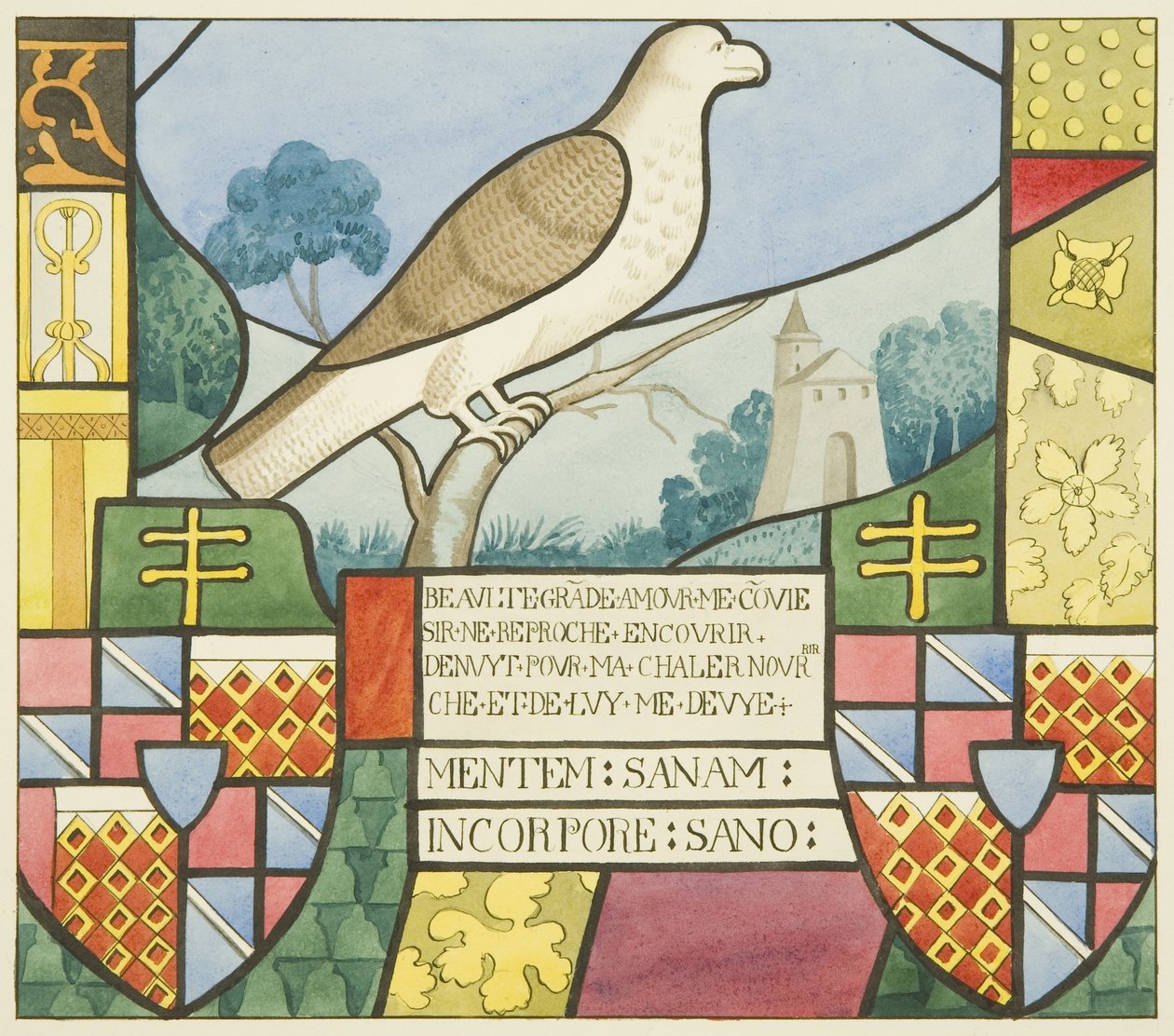 Målat glas i St Mark