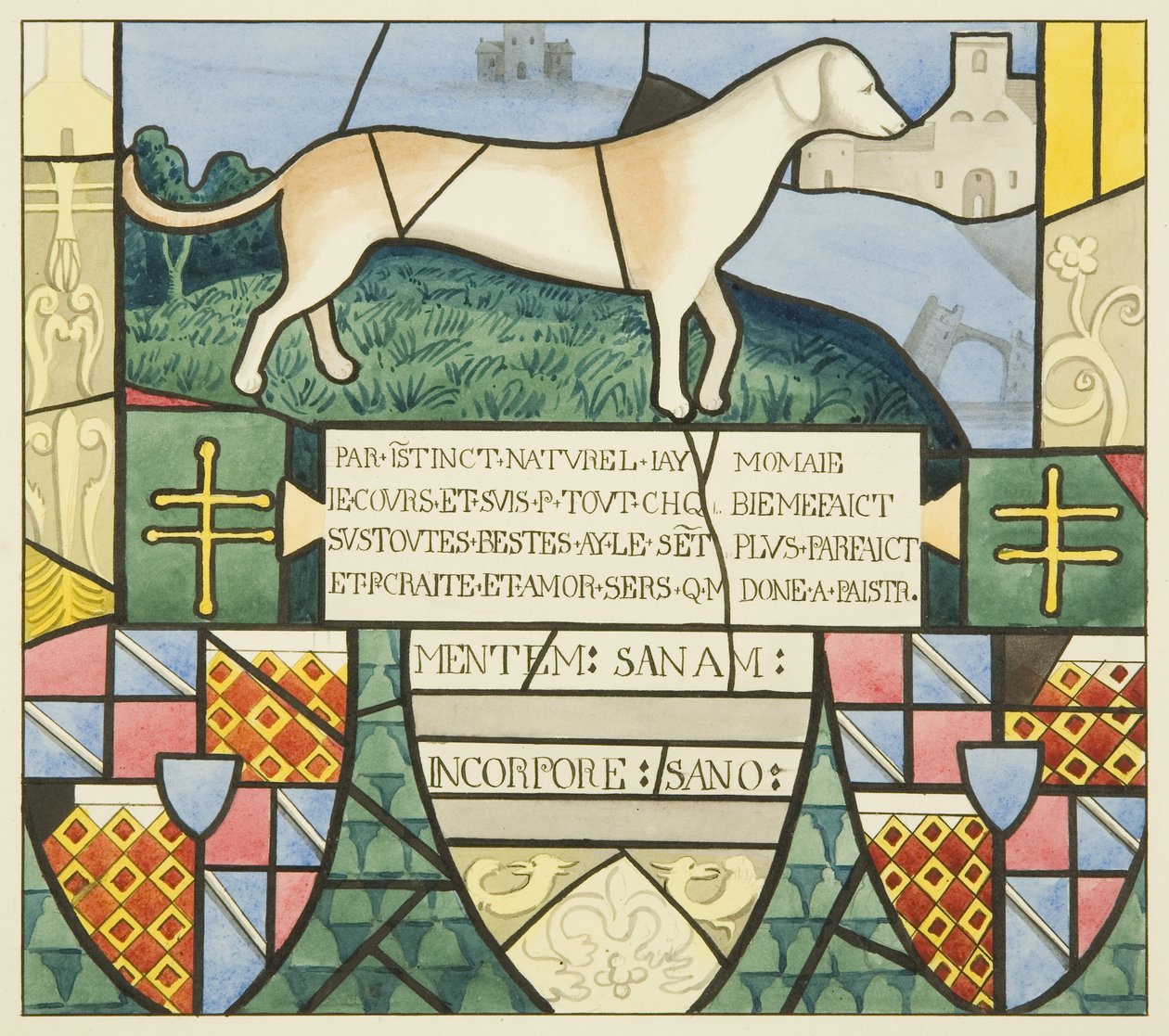 Målat glas i St Mark