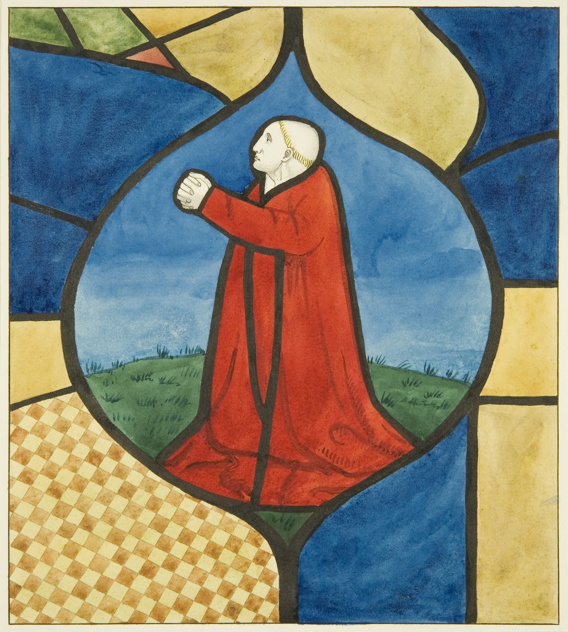 Målat glas i St Mark