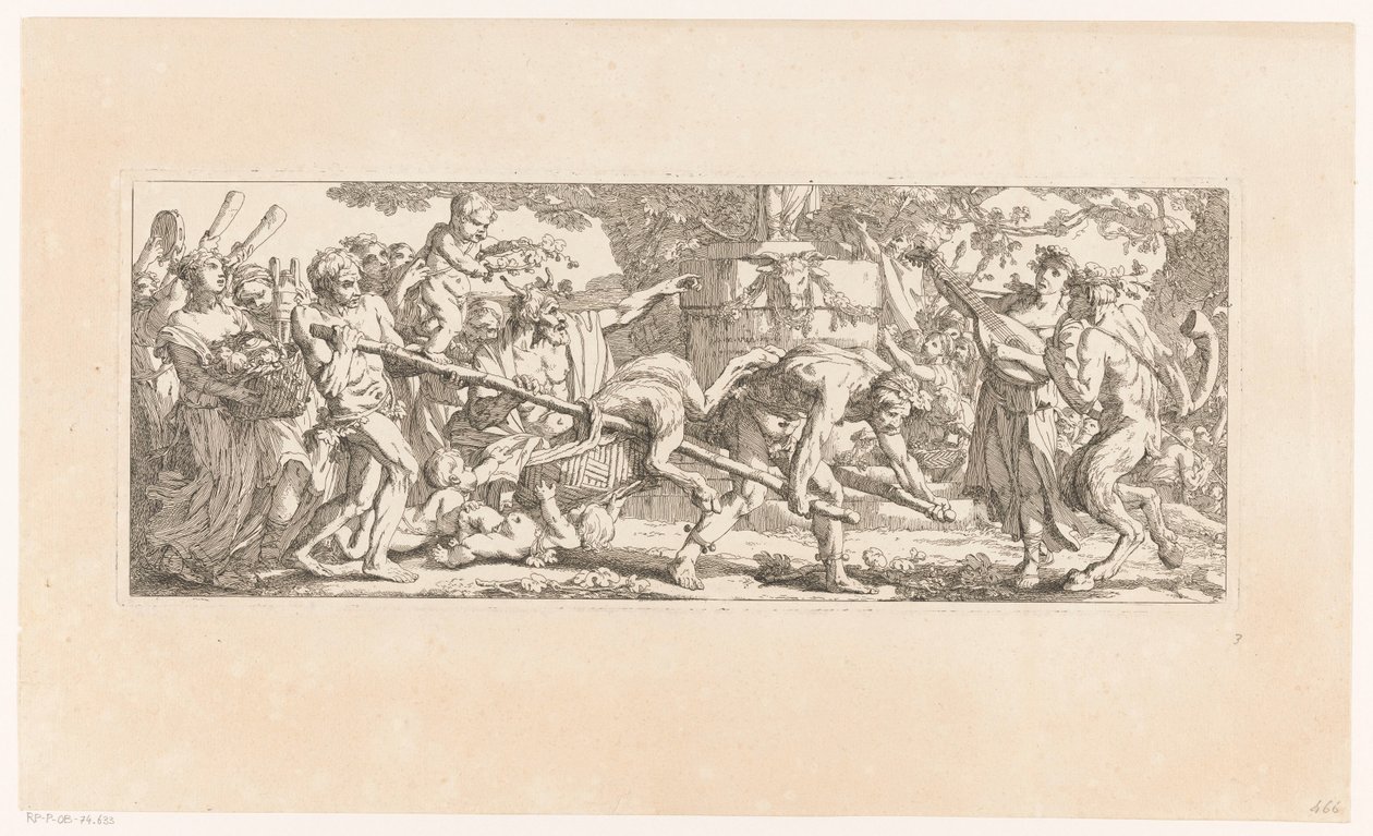 Offer till Bacchus The Works of the Harvest (serietitel) av Joseph Marie Vien (I)