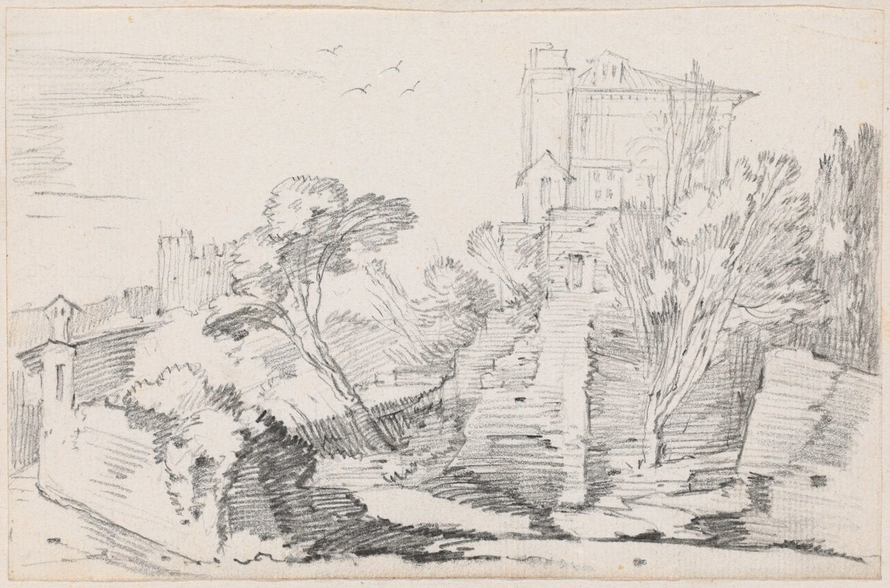 Casino Farnese på Palatine Hill, Rom av Joseph Marie Vien