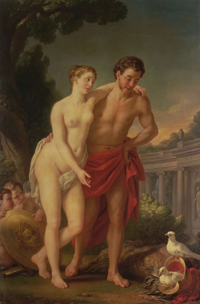 Mars och Venus, 1767-8 av Joseph Marie, the Elder Vien