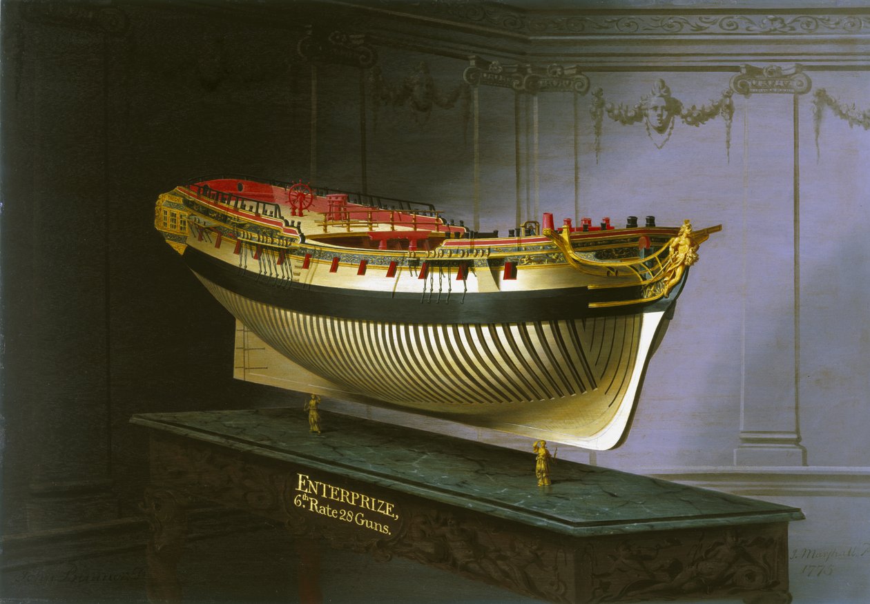 HMS Enterprise, 1775 av Joseph Marshall