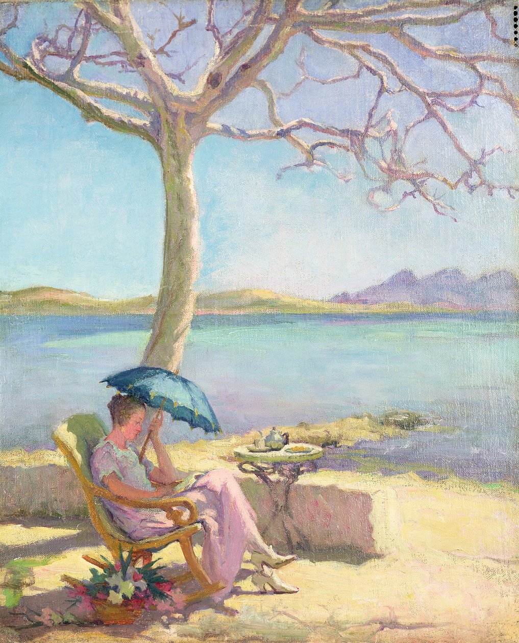 Middagssol (olja på duk) av Joseph Milner Kite
