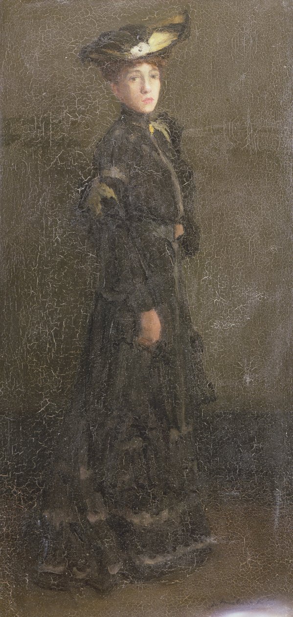 Parisian Lady (olja på duk) av Joseph Milner Kite