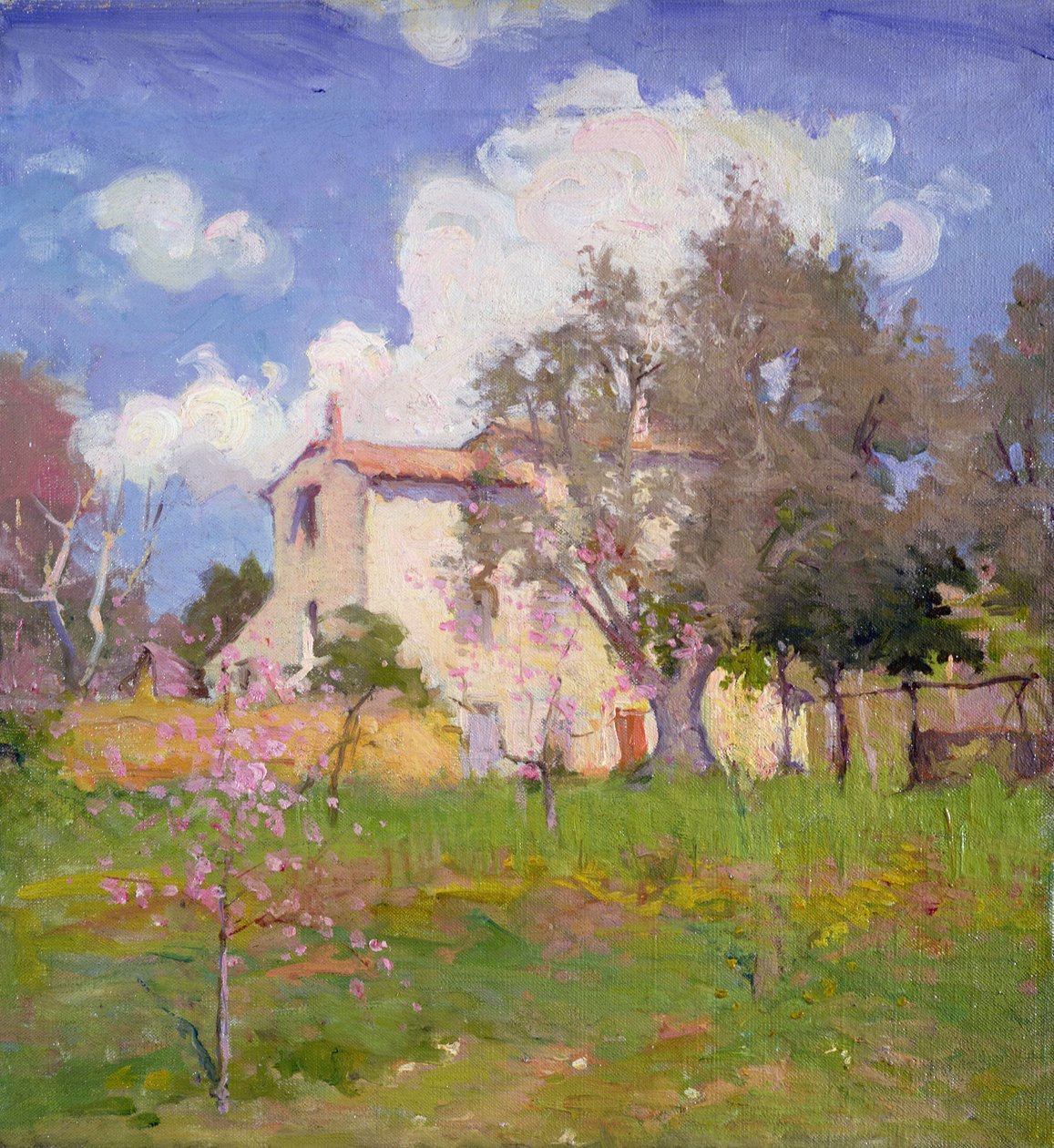 The Cottage Garden (olja på duk) av Joseph Milner Kite