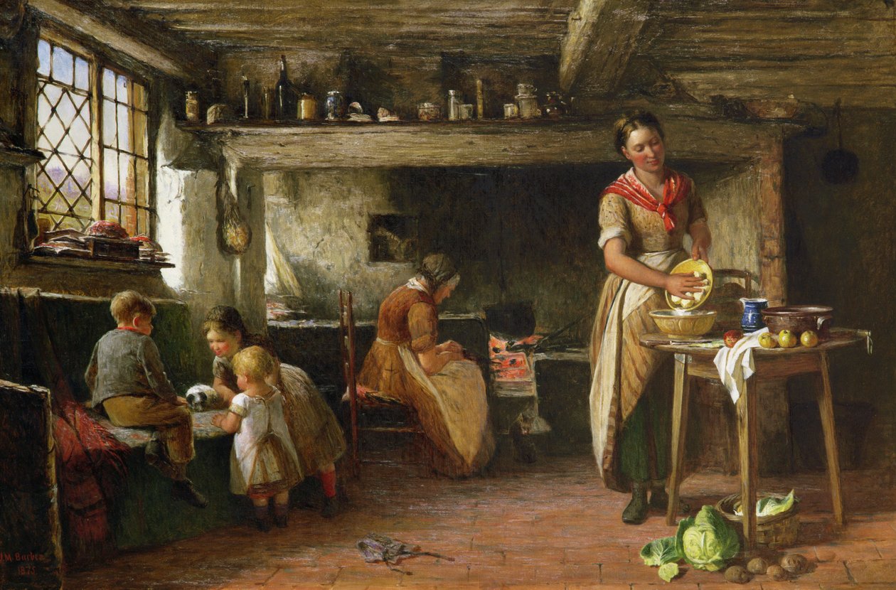 A Cottage Home, 1875 av Joseph Moseley Barber