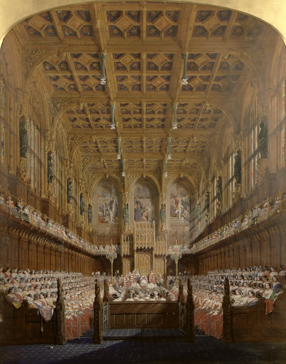 Drottning Victoria i överhuset av Joseph Nash