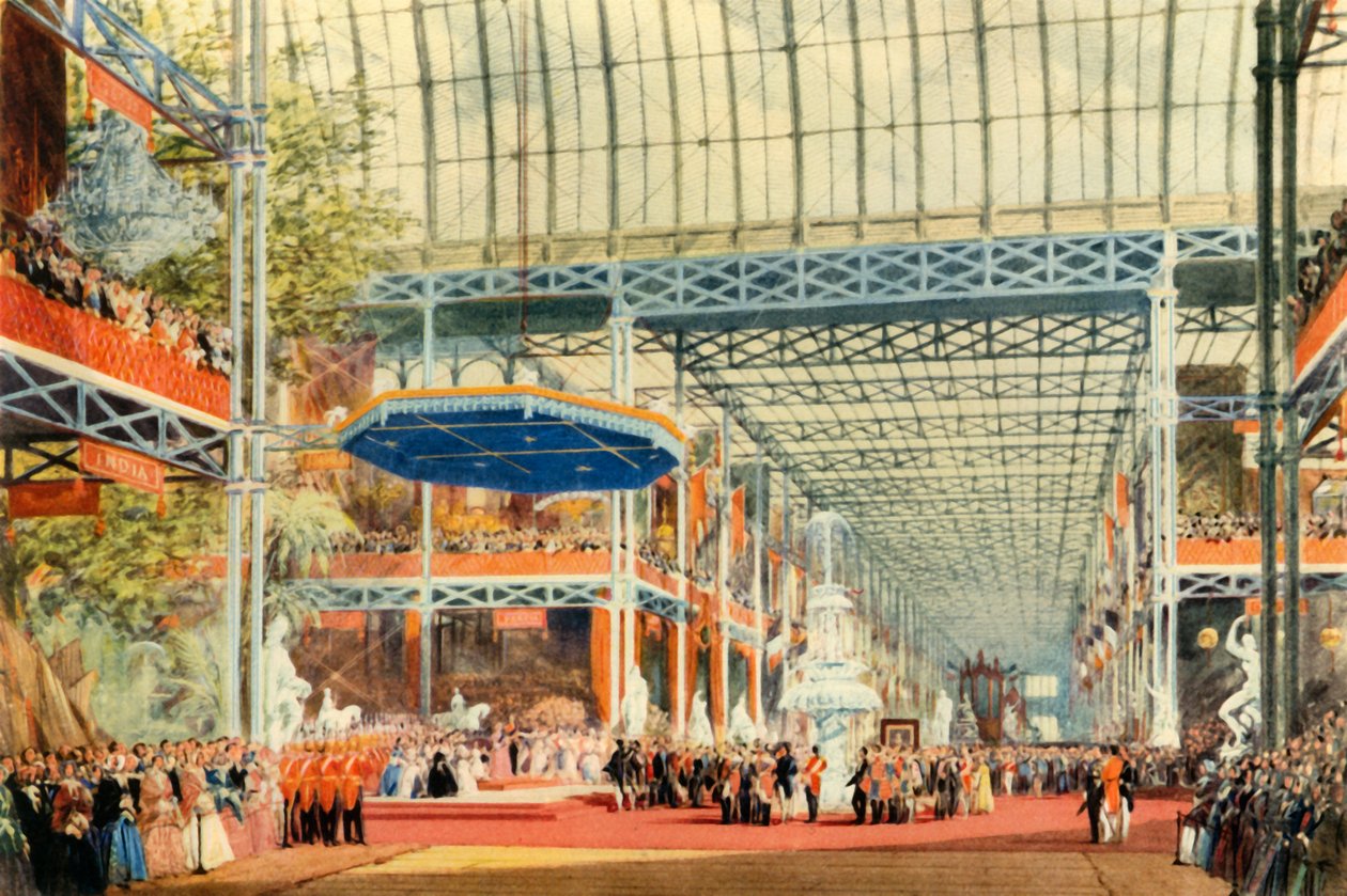 "Öppningen av den stora utställningen av drottning Victoria den 1 maj 1851", 1942. av Joseph Nash