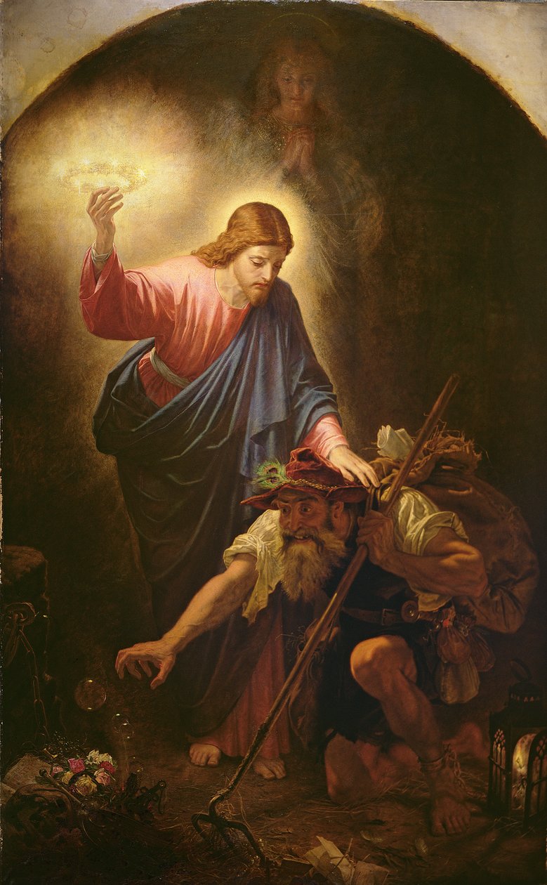 Mannen med muckkrattan av Joseph Noel Paton