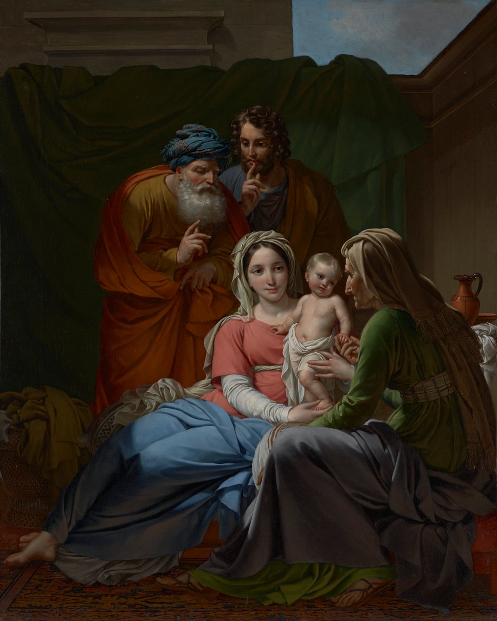 Den heliga familjen, ca 1820 av Joseph Paelinck