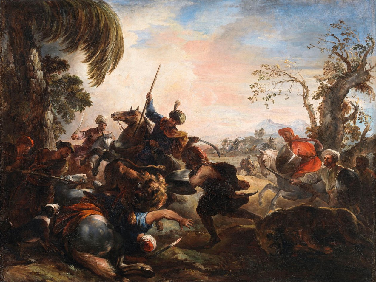 Lejonjakt av Joseph Parrocel
