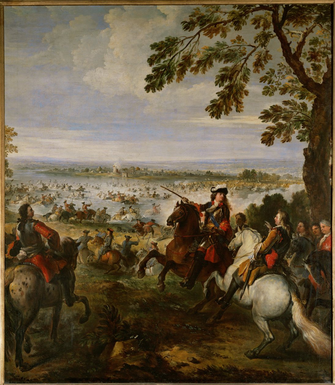 Ludvig XIV:s armé korsar Rhen den 12 juni av Joseph Parrocel