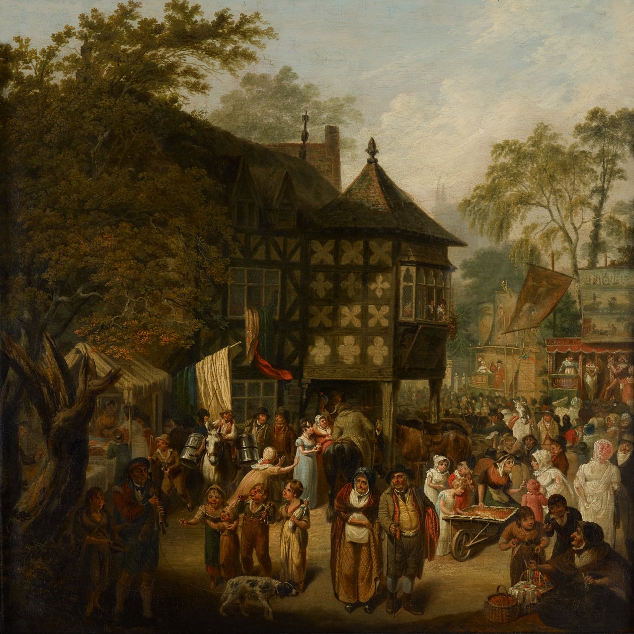 Eccles Wakes (olja på panel) av Joseph Parry