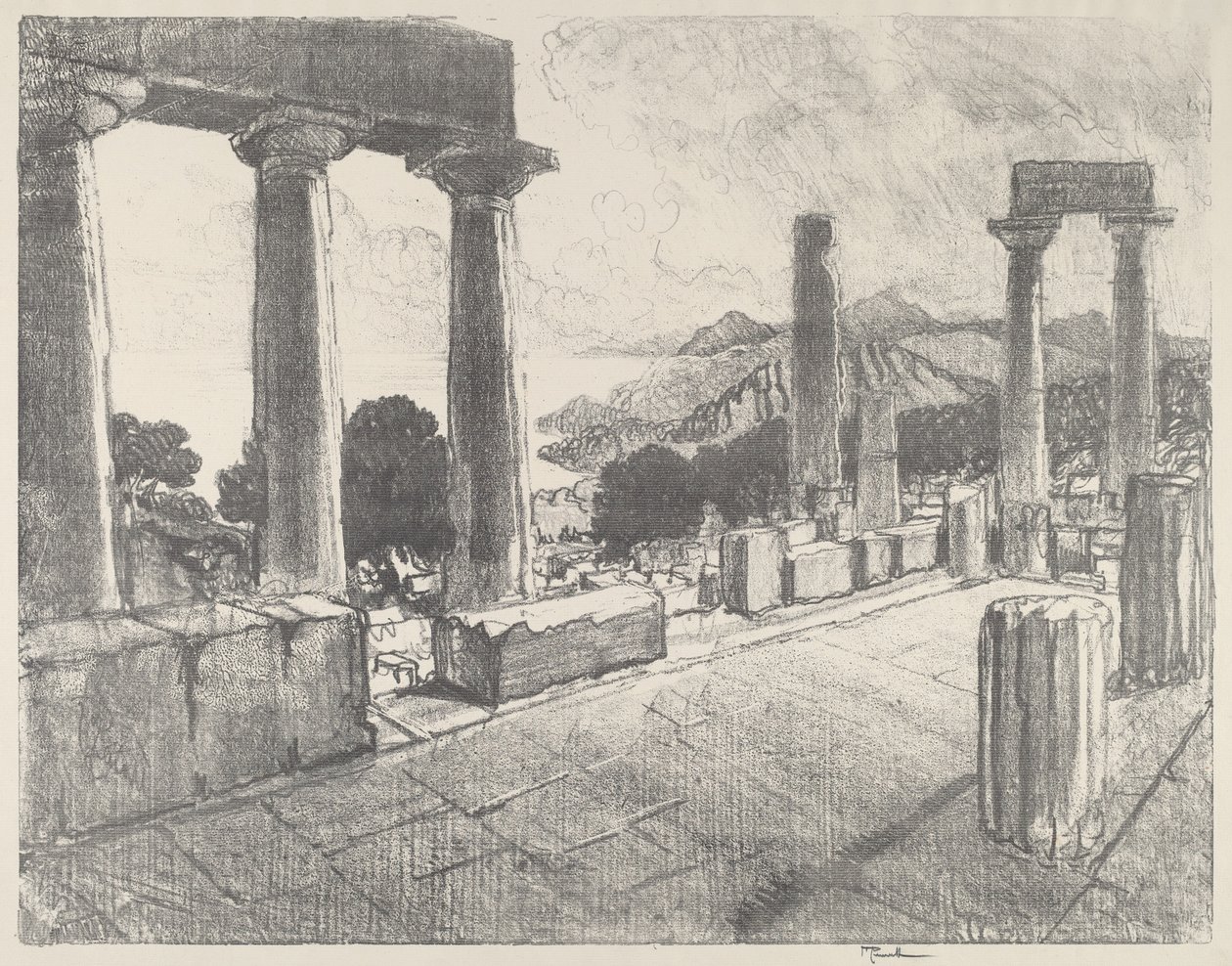 Egina, Schwarzwald av Joseph Pennell