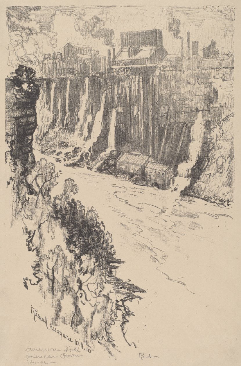 Amerikanskt Tivoli, 1910. av Joseph Pennell