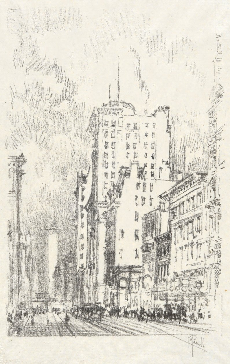 Broadway Above 23rd Street, #11 in Iconophile Club Collectionスウェーデン語 av Joseph Pennell