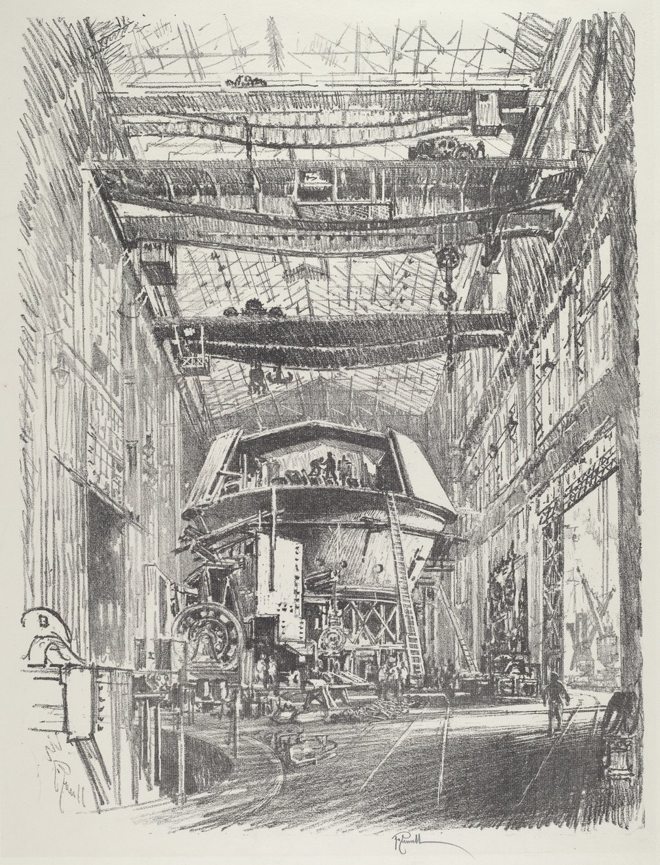 Bygger det stora tornet av Joseph Pennell