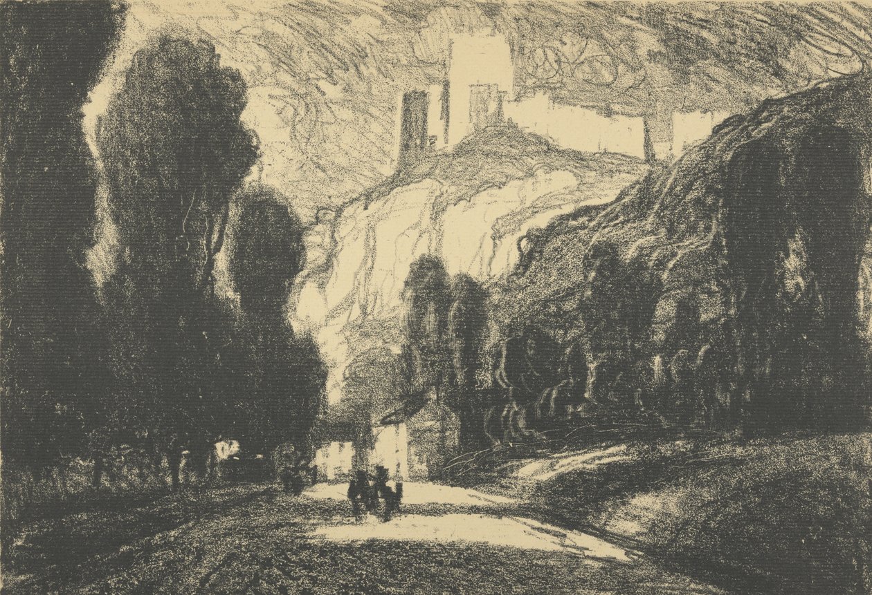 Château Gaillard av Joseph Pennell