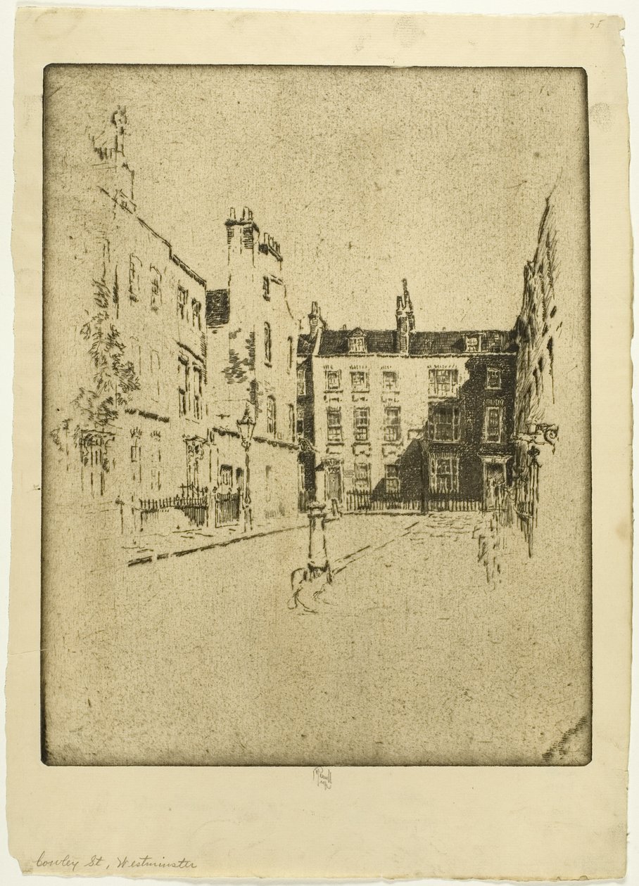 Cowley Street, Westminster av Joseph Pennell