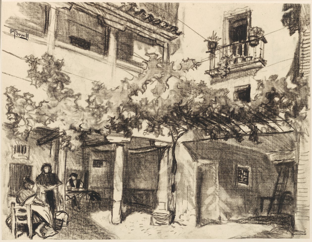 Förtjusande bilder av hemlivet, Alcalá av Joseph Pennell