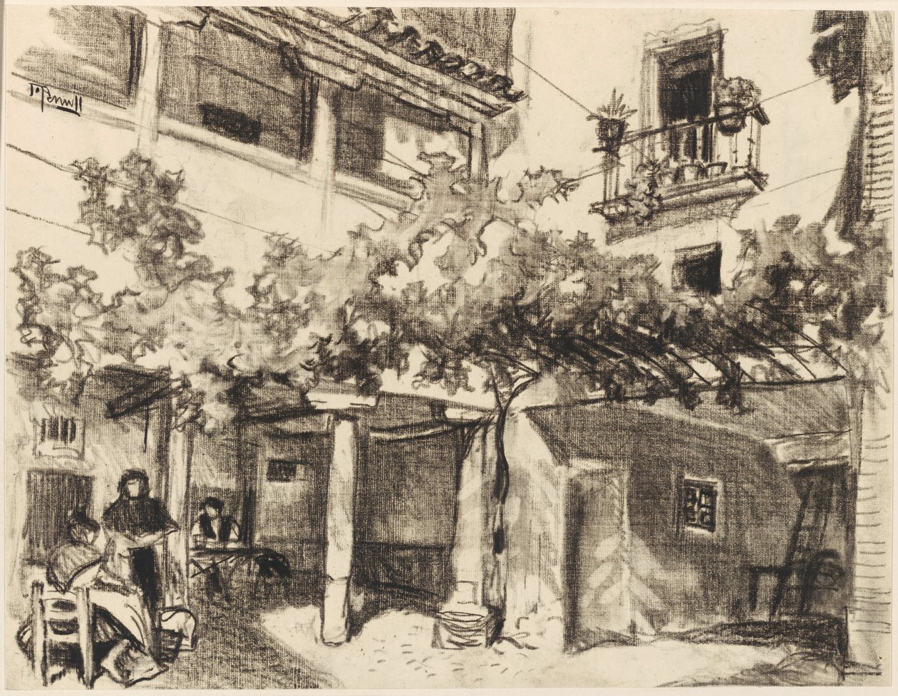 Förtjusande bilder av hemlivet, Alcalá av Joseph Pennell