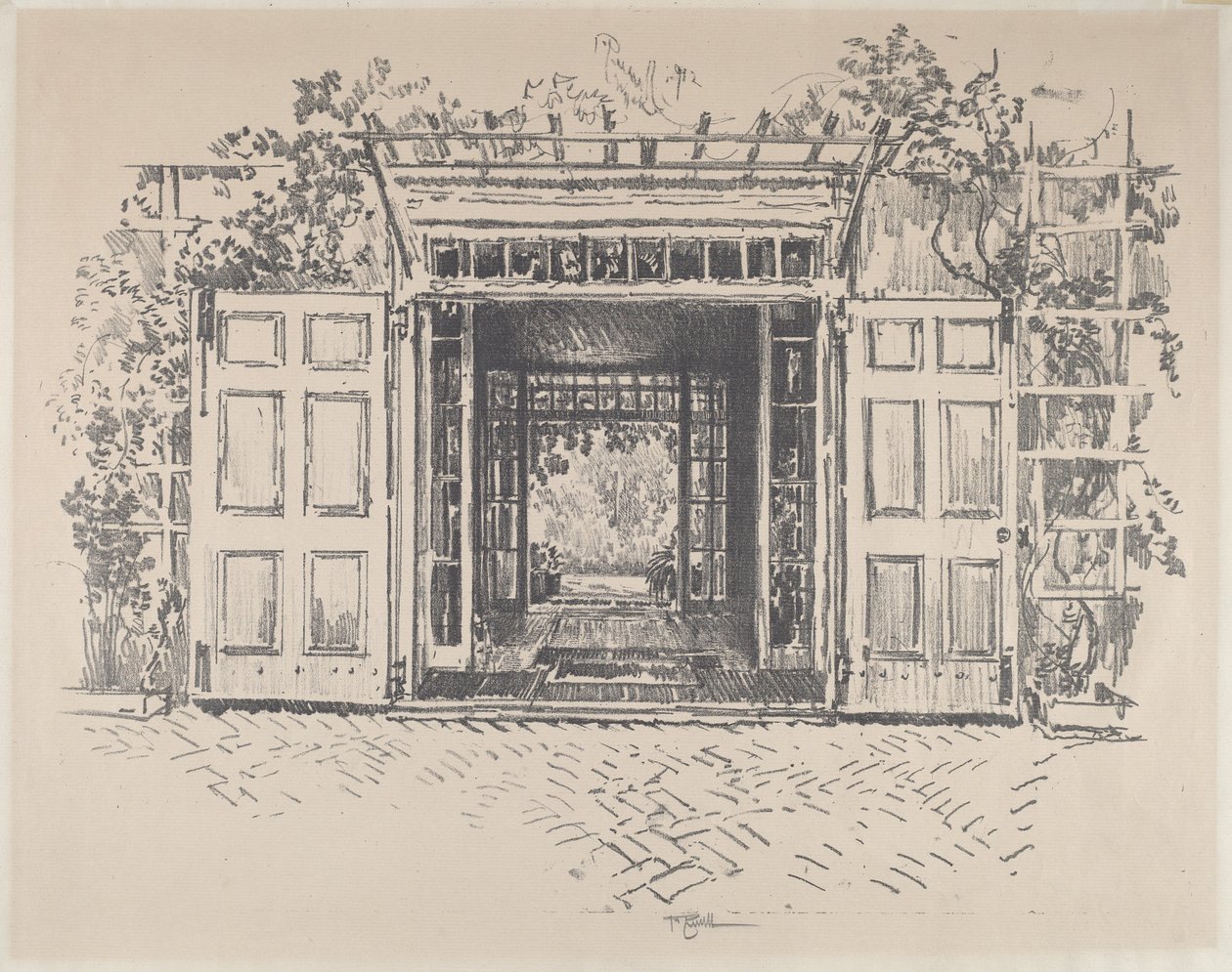 Dörröppning, Wyck av Joseph Pennell