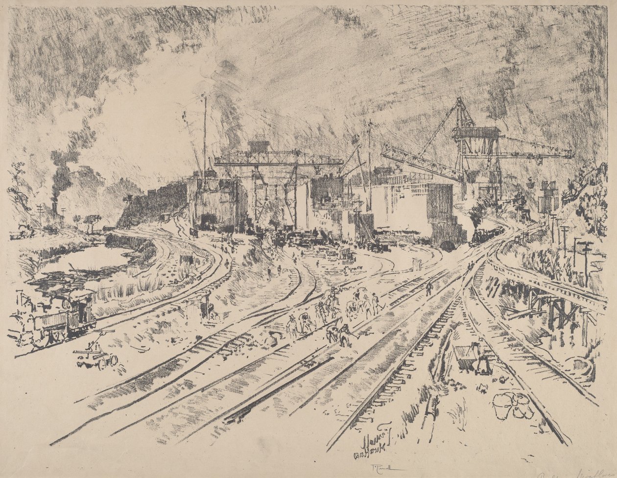 Tidig morgon, Miraflores av Joseph Pennell