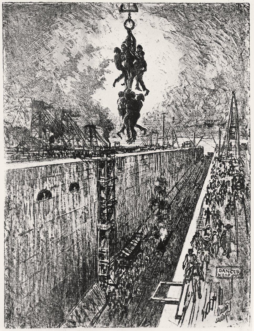 Slut på dagen: Gatun Lock, skylt VII från 