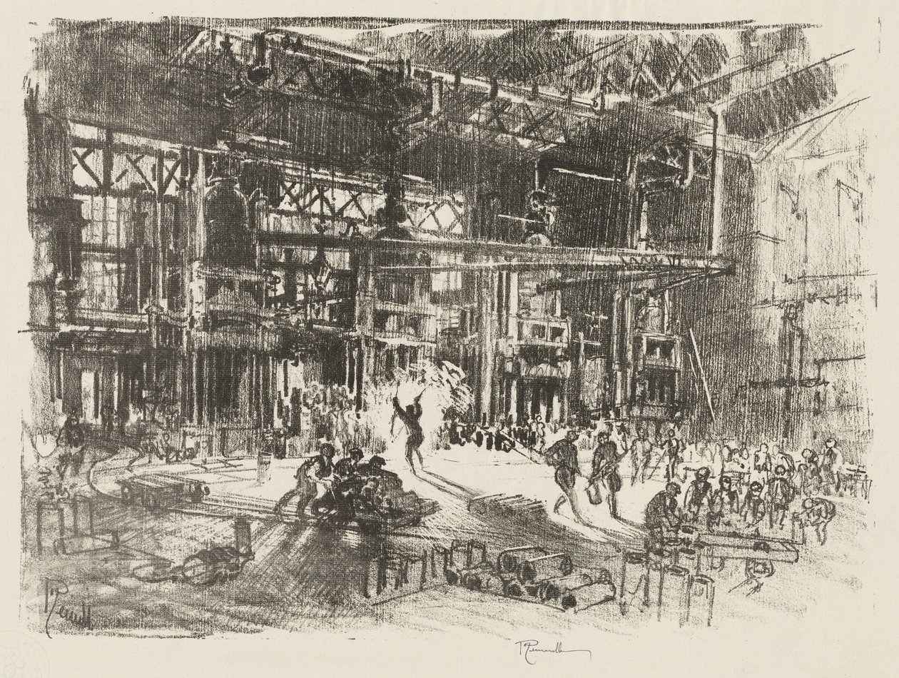 Engelska krigsarbetet: The Presses av Joseph Pennell