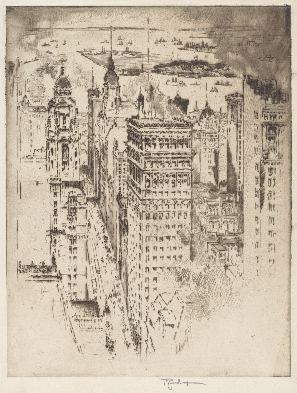 Golden Cornice, No.II av Joseph Pennell