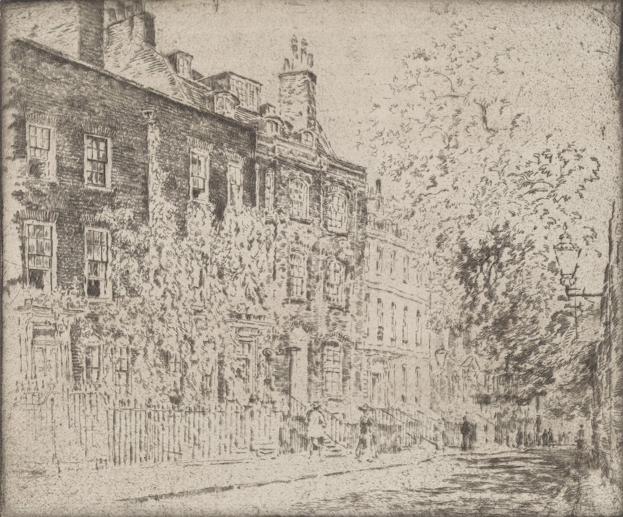 Great College Street, Westminster, 1904. av Joseph Pennell