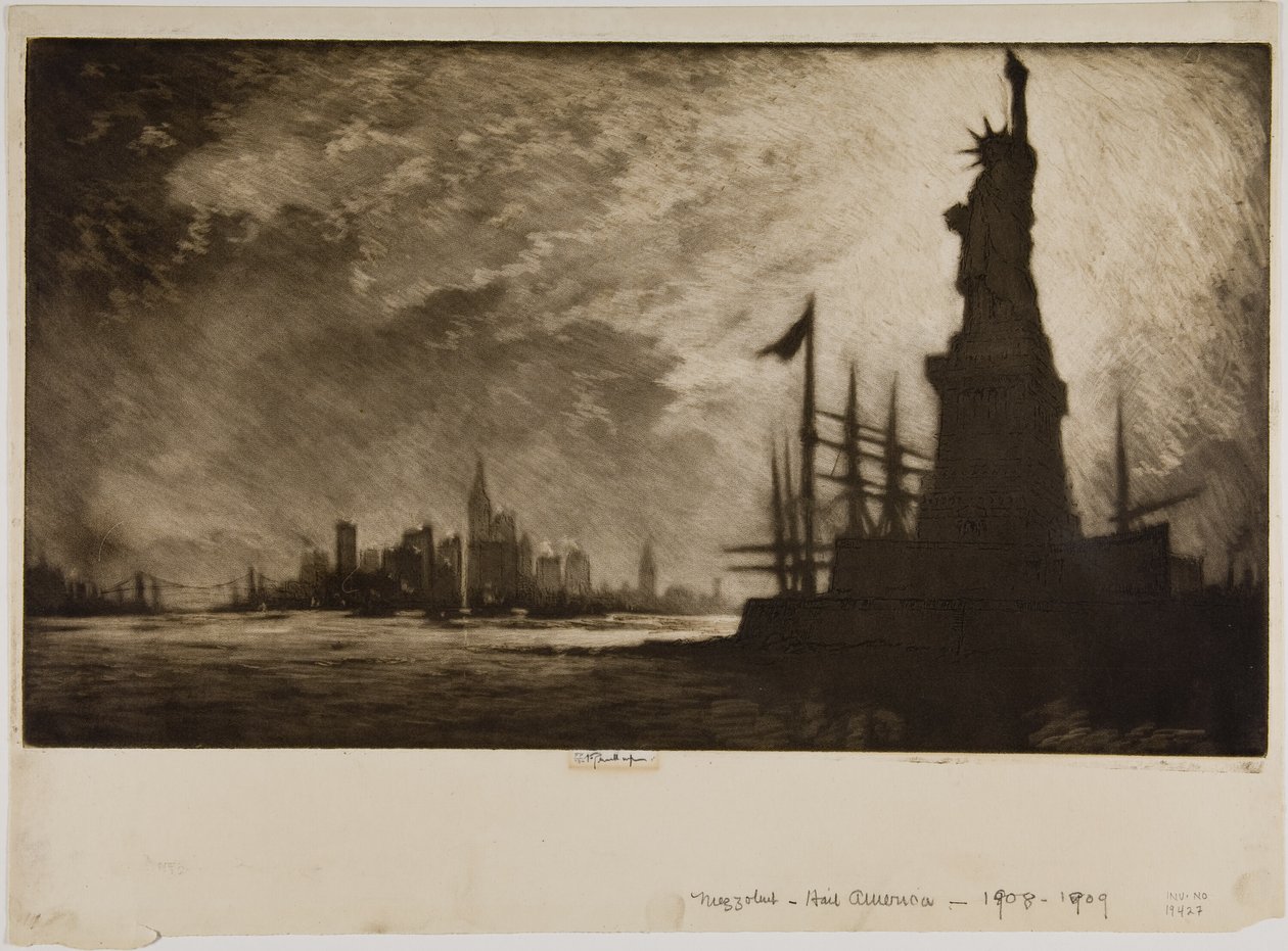 Hail America av Joseph Pennell