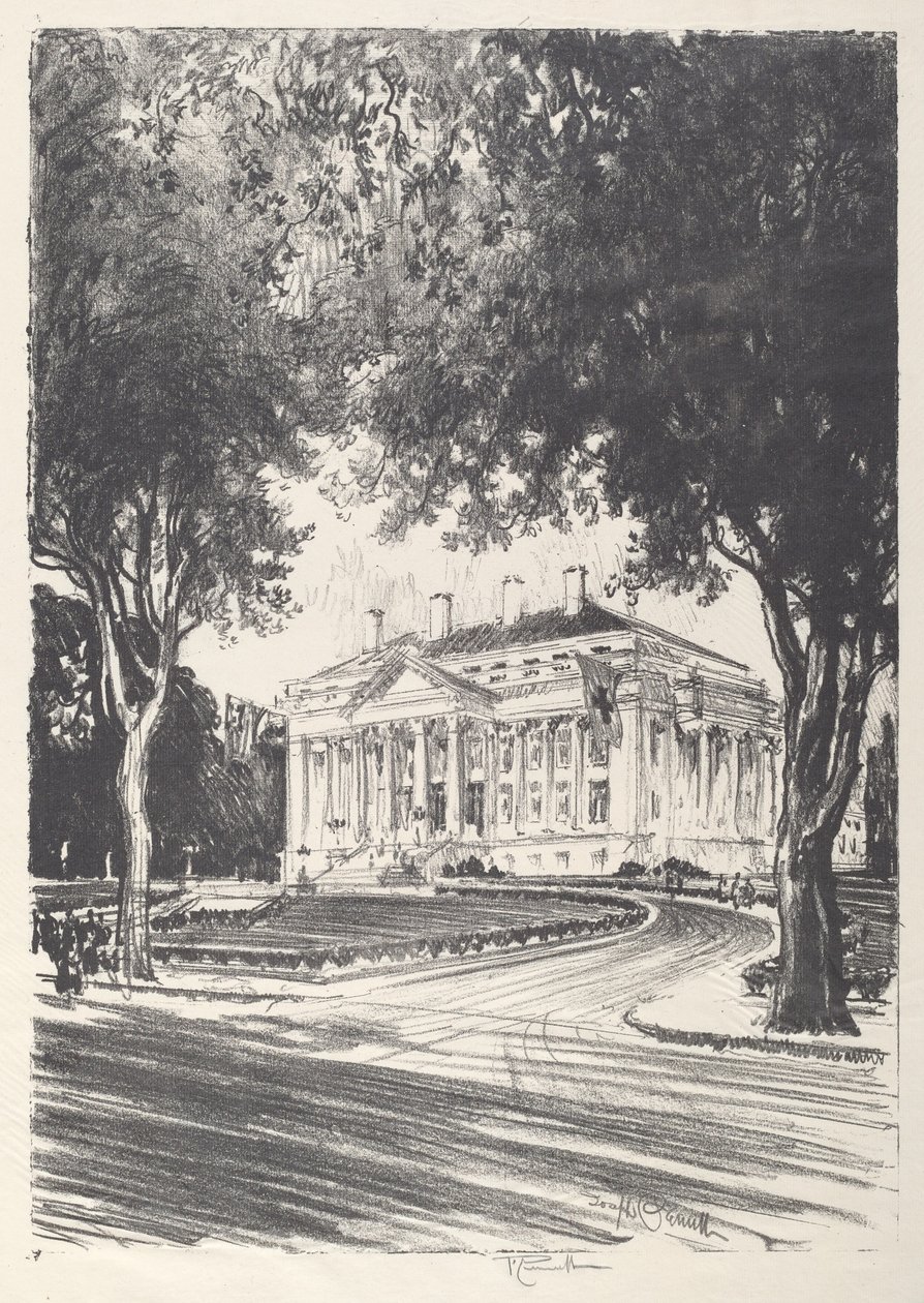 Röda Korsets nationella högkvarter, Washington av Joseph Pennell