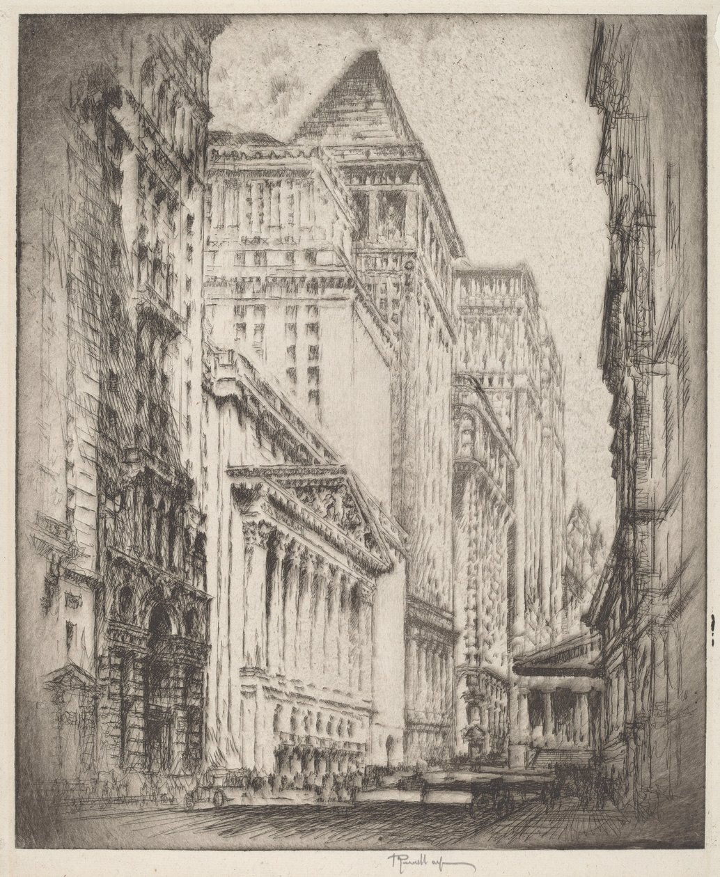 New York Börsen av Joseph Pennell
