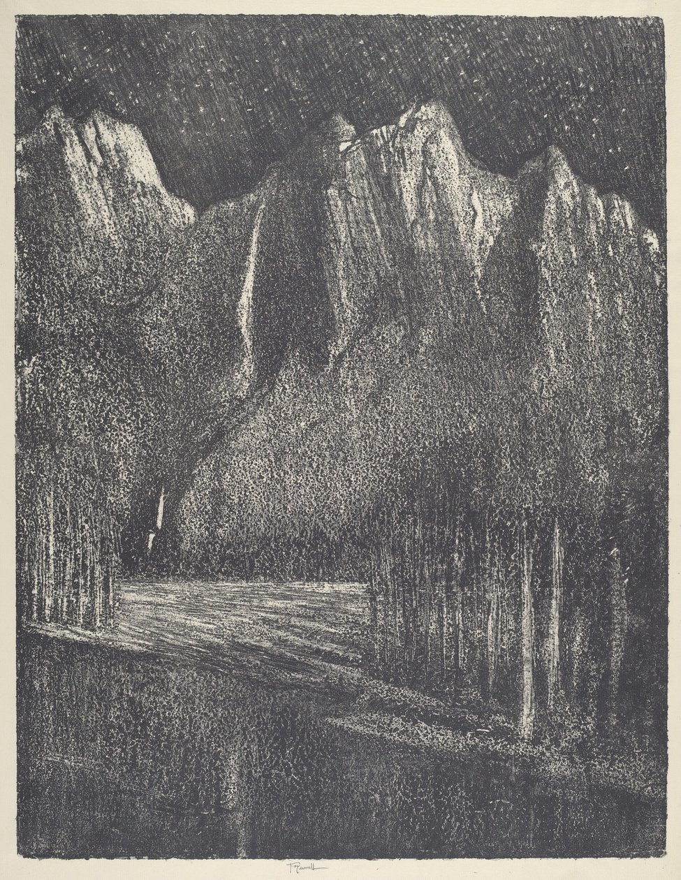 Natt i Yosemite av Joseph Pennell