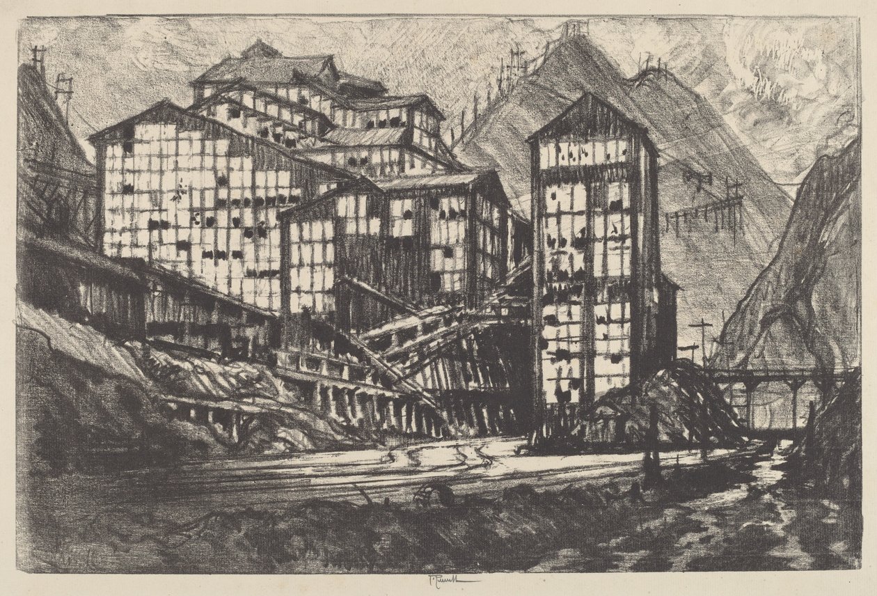 Gamla Million Eyes av Joseph Pennell
