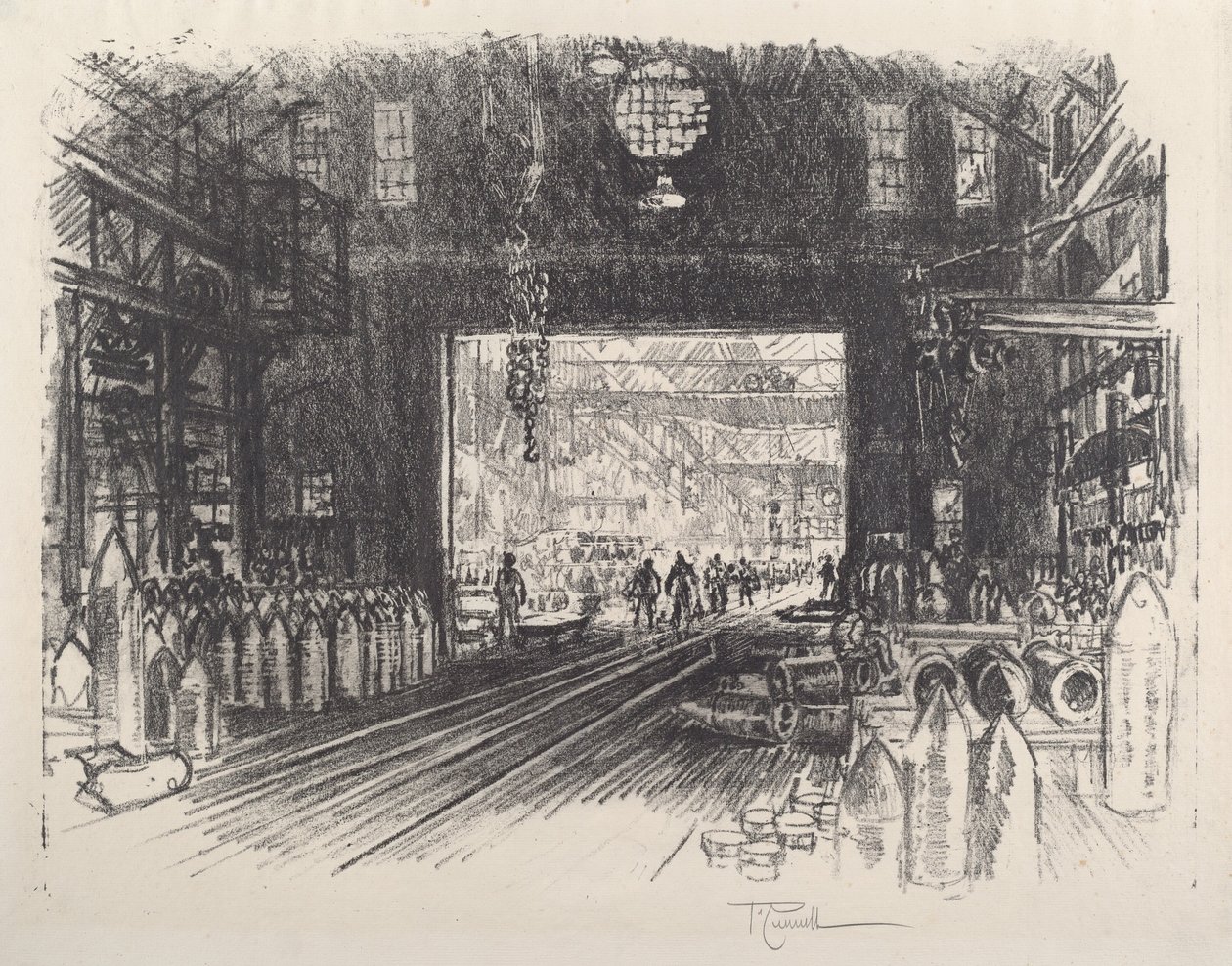 Skalfabriken, nr II av Joseph Pennell