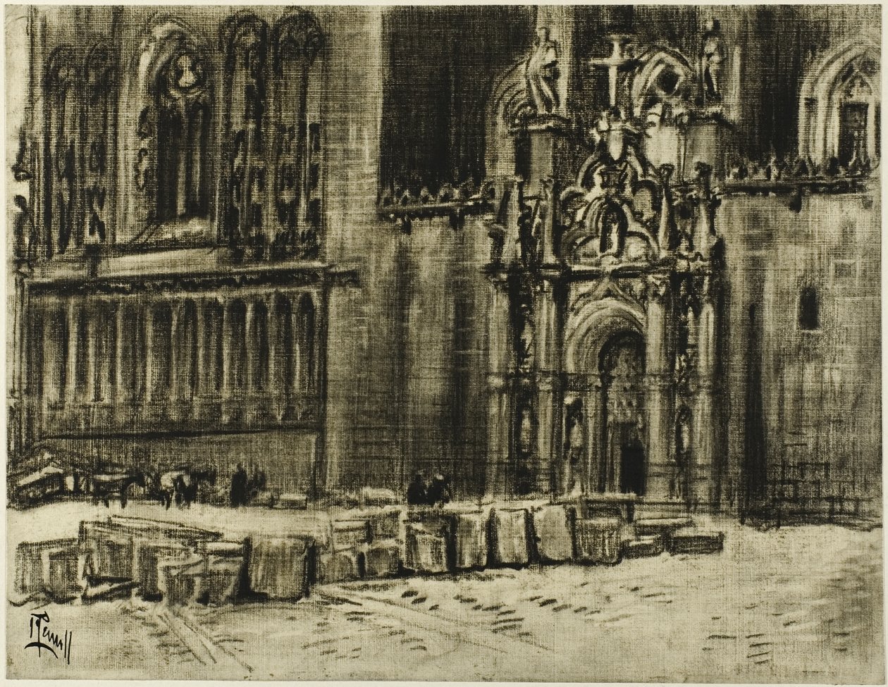 St. Juan de los Reyes, dörren och kedjorna av Joseph Pennell