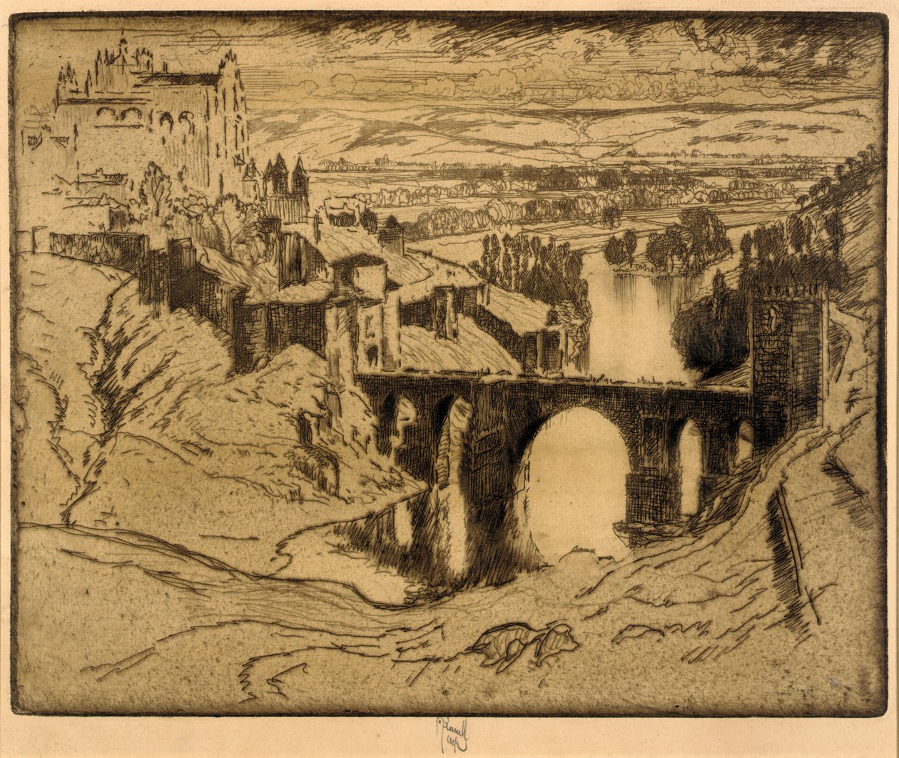 Sankt Martins bro, Toledo av Joseph Pennell