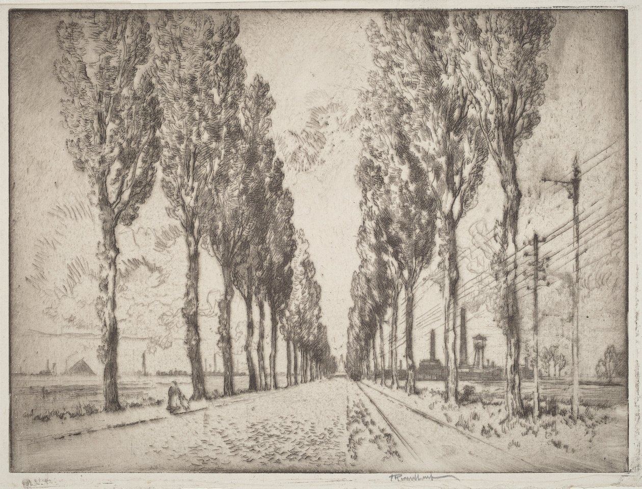 Allén, Valenciennes av Joseph Pennell