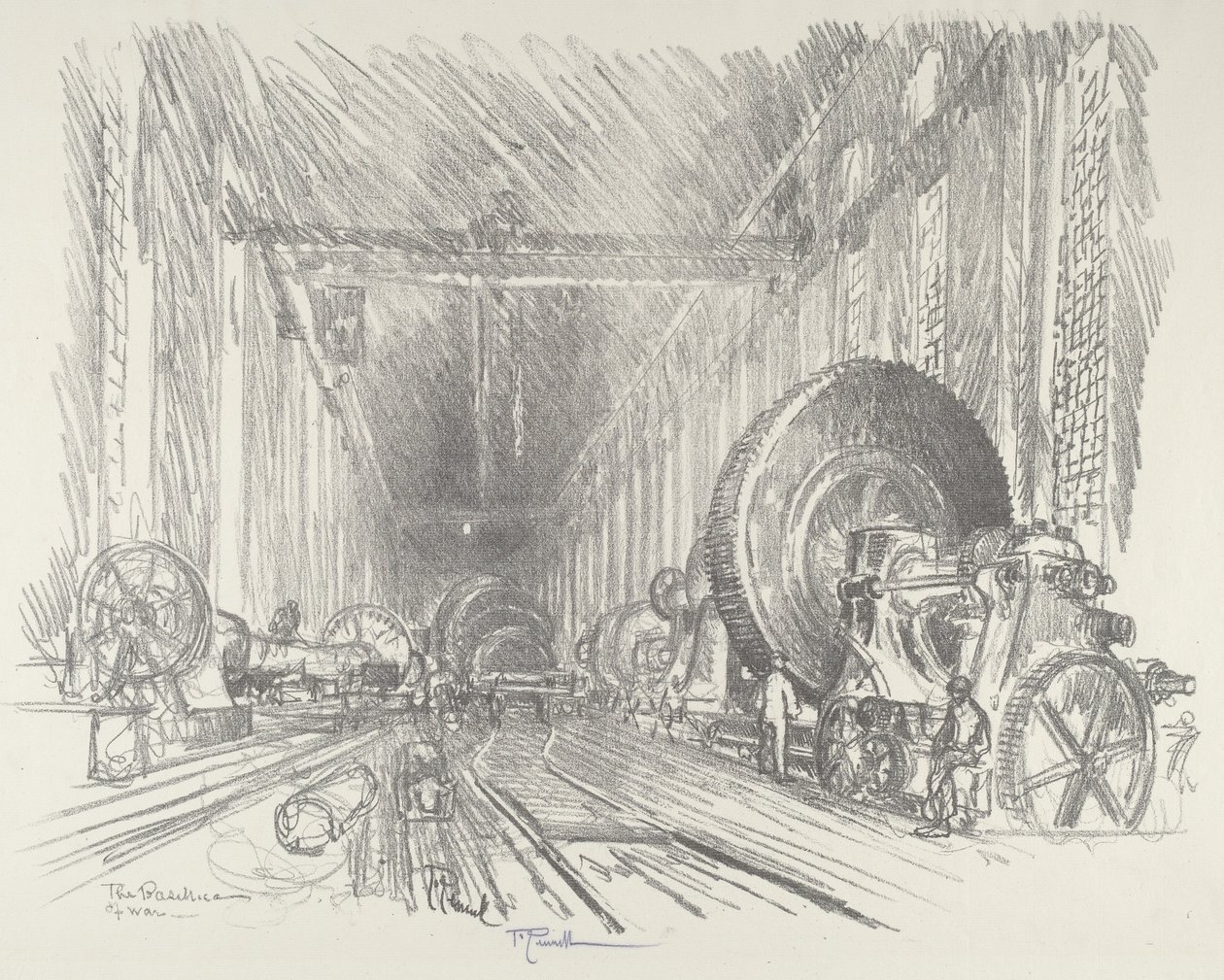 Krigsbasilikan, 1916. av Joseph Pennell