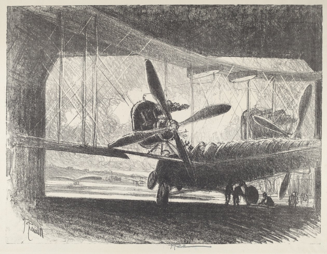 Den stora buggen, 1916. av Joseph Pennell