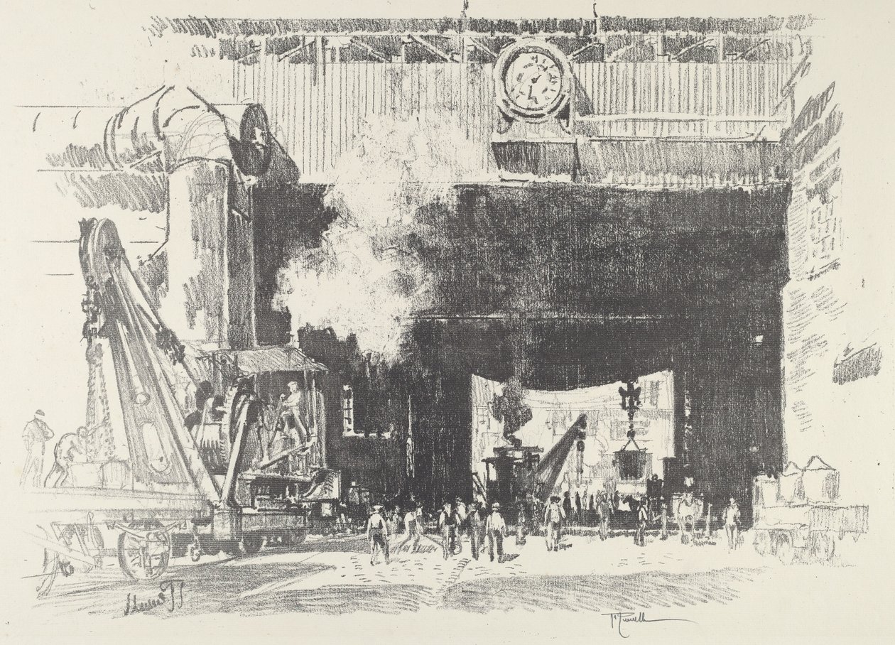 Den stora porten till den stora butiken, 1916. av Joseph Pennell