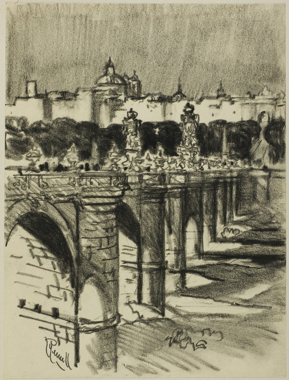 Bron över Toledo, Madrid av Joseph Pennell