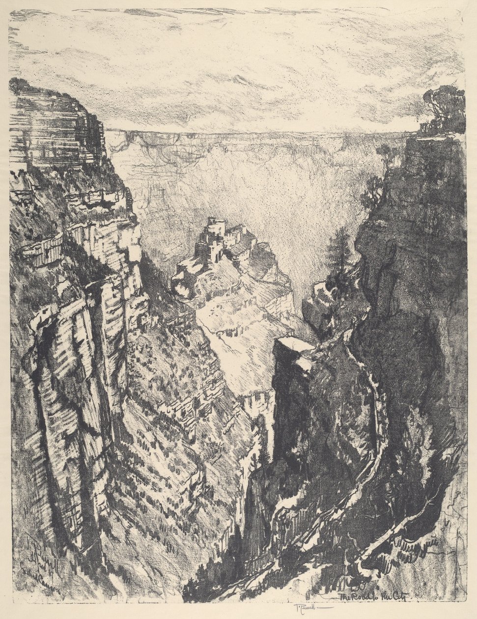 The Bright Angel Trail av Joseph Pennell