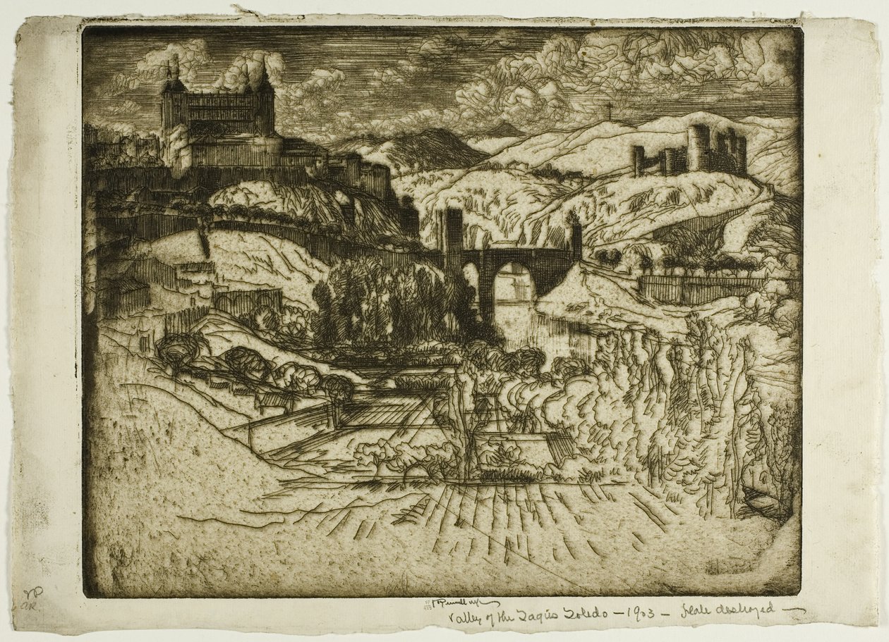 Slotten, Toledo av Joseph Pennell