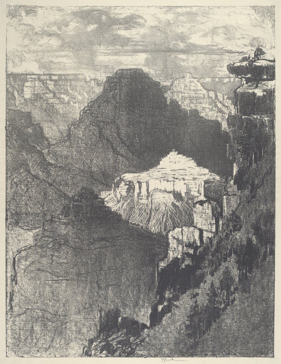 Staden under det svarta berget av Joseph Pennell